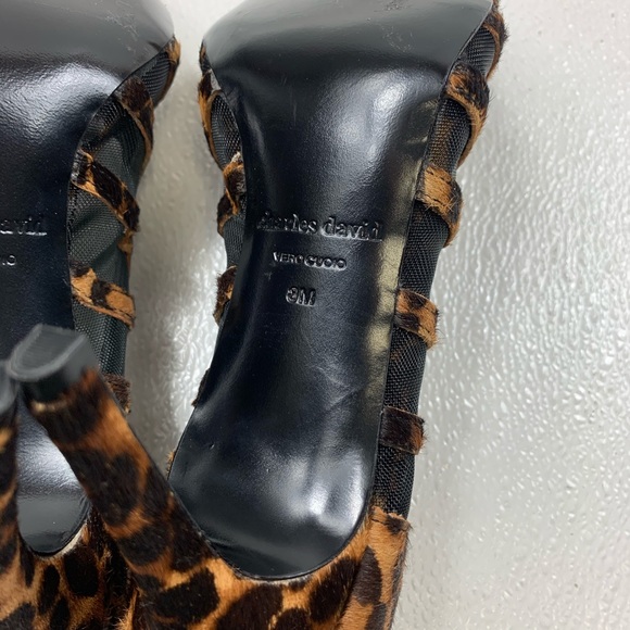 Charles David Vane Leopard Mesh Pumps NWOT - Picture 6 of 7